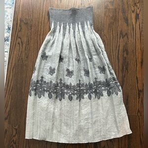 Lapis Strapless dress - one size